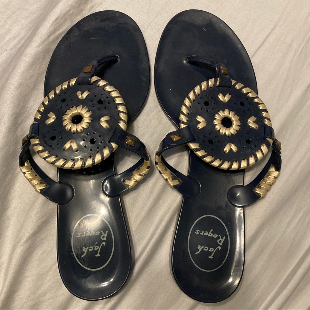 Blue & Gold Jack Rogers size 7